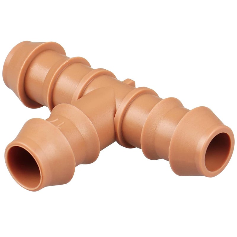 Gardrip Drip Irrigation Barbed Tee：20 Pack Drip Irrigation Tee Parts Fits for 1/2 Inch Drip Irrigation Tubing 17mm 0.600" ID for Patio Lawn Garden - Image 1
